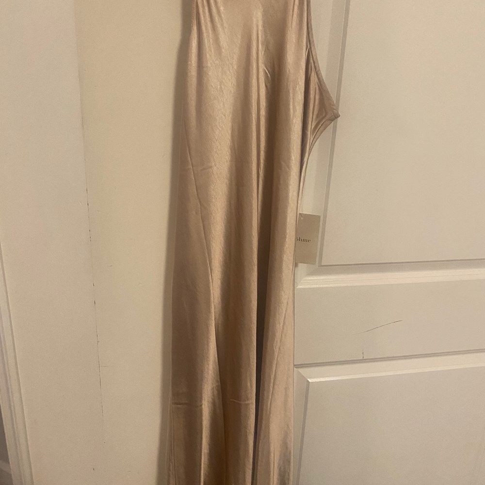 Brynn Midi Dress in Champagne